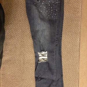Loralette crystal embellished indigo Jean's 22